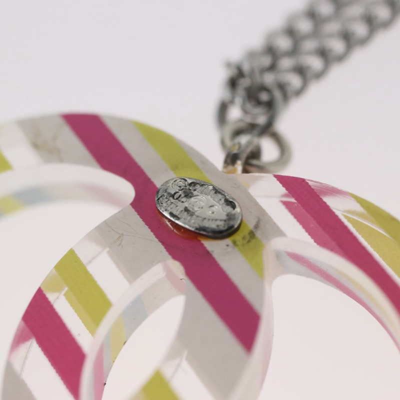 【日本直送】香奈兒 COCO 標誌項鍊，塑膠材質，多色，CC 標誌，正品編號 172418M-11