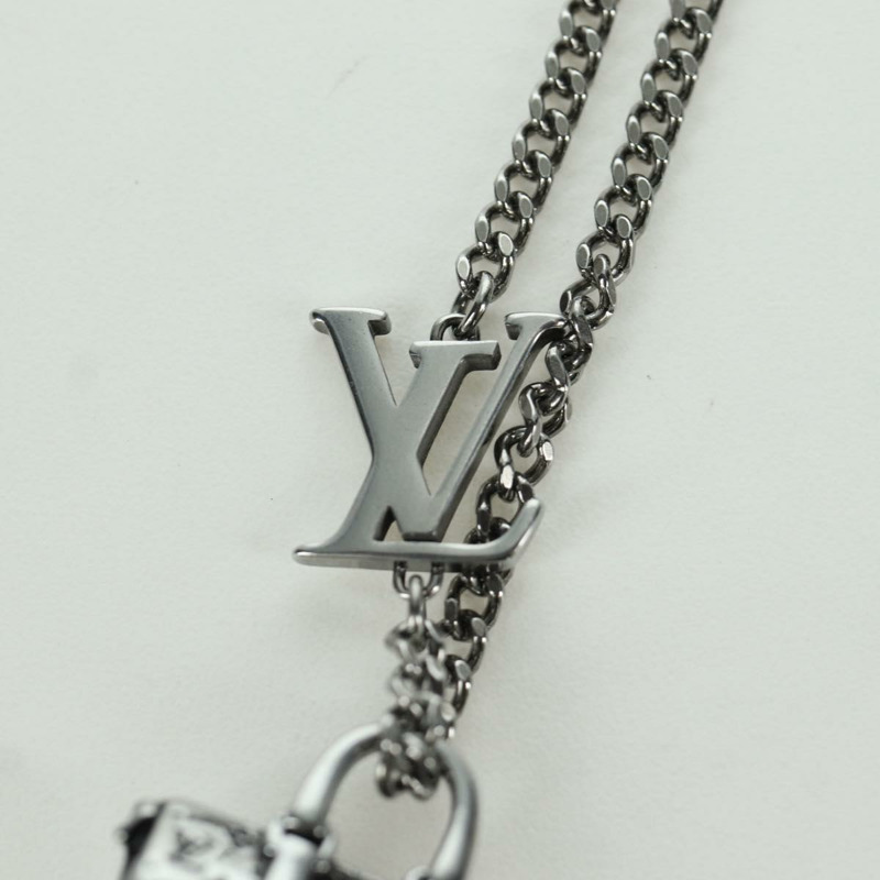 【日本直送】路易威登 Keepall 旅行項鍊，金屬銀色 M00914，LV 正品，編號 166997SAM-3