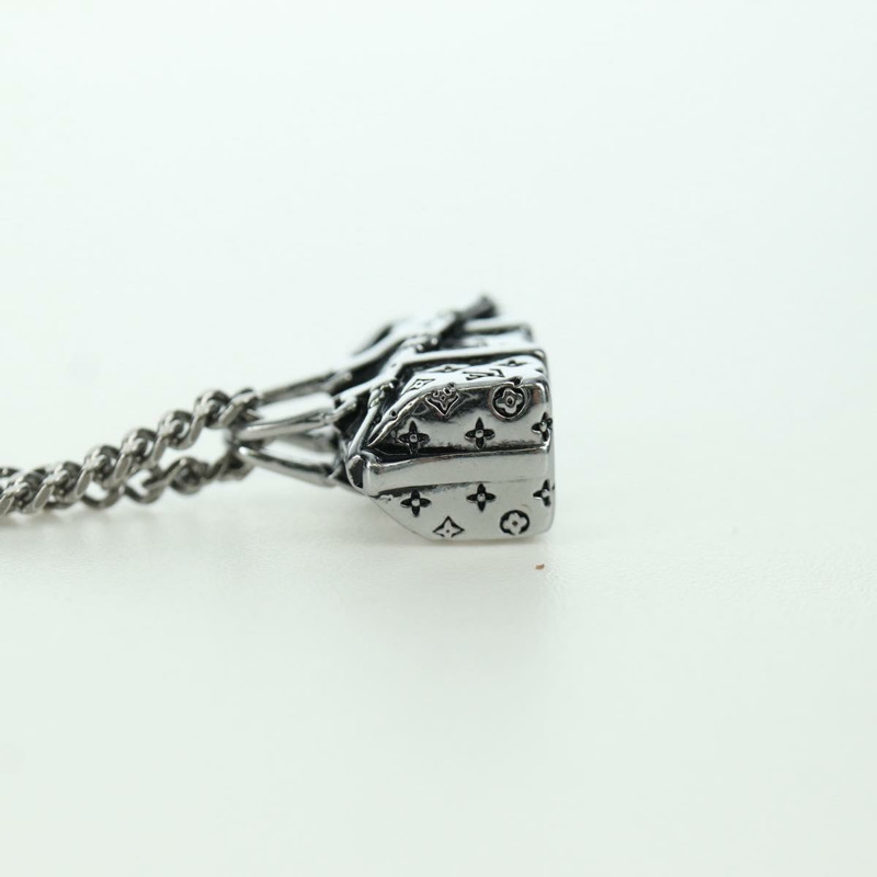 【日本直送】路易威登 Keepall 旅行項鍊，金屬銀色 M00914，LV 正品，編號 166997SAM-15