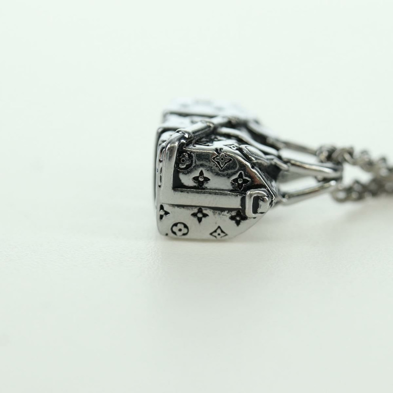 【日本直送】路易威登 Keepall 旅行項鍊，金屬銀色 M00914，LV 正品，編號 166997SAM-16