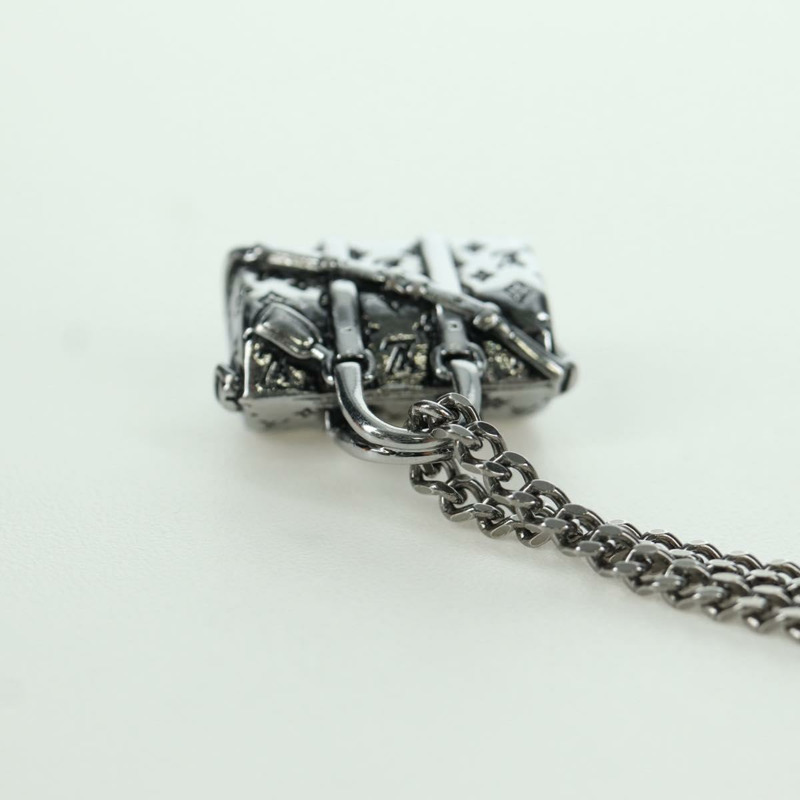 【日本直送】路易威登 Keepall 旅行項鍊，金屬銀色 M00914，LV 正品，編號 166997SAM-18