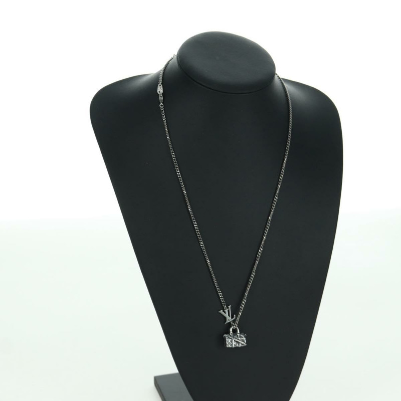 【日本直送】路易威登 Keepall 旅行項鍊，金屬銀色 M00914，LV 正品，編號 166997SAM-19