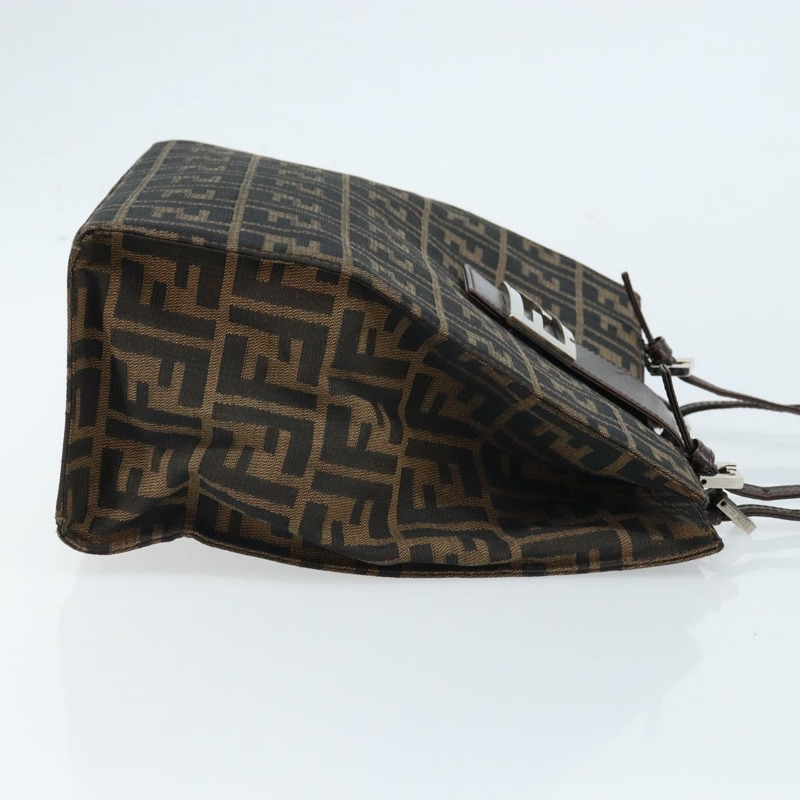 【日本直送】FENDI Zucca帆布Mamma Baguette手袋 黑色棕色 正品 171483V-2