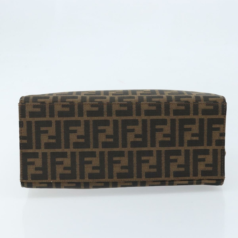 【日本直送】FENDI Zucca帆布Mamma Baguette手袋 黑色棕色 正品 171483V-4