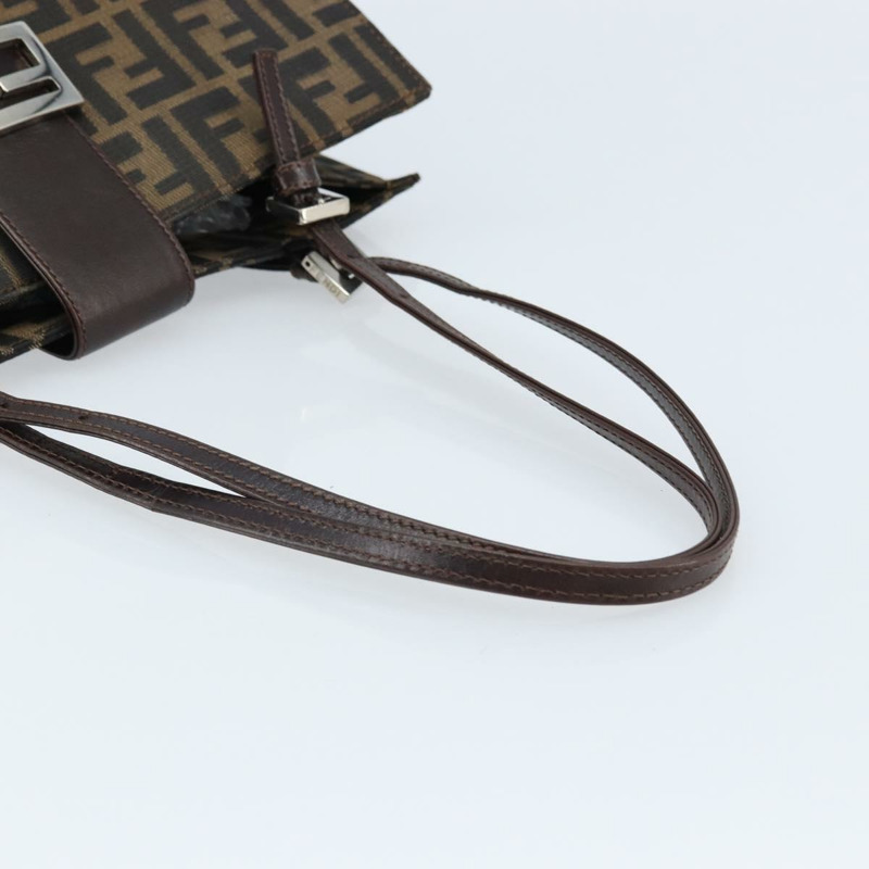 【日本直送】FENDI Zucca帆布Mamma Baguette手袋 黑色棕色 正品 171483V-6