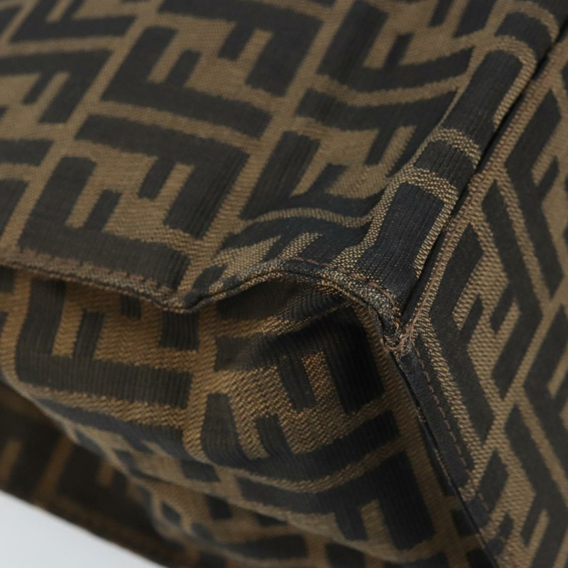 【日本直送】FENDI Zucca帆布Mamma Baguette手袋 黑色棕色 正品 171483V-17