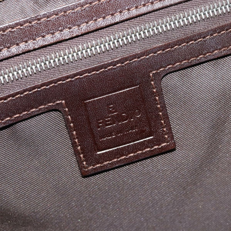 【日本直送】FENDI Zucca帆布Mamma Baguette手袋 黑色棕色 正品 171483V-21