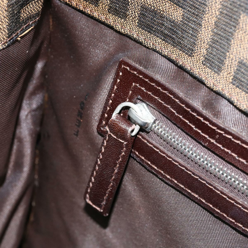 【日本直送】FENDI Zucca帆布Mamma Baguette手袋 黑色棕色 正品 171483V-24