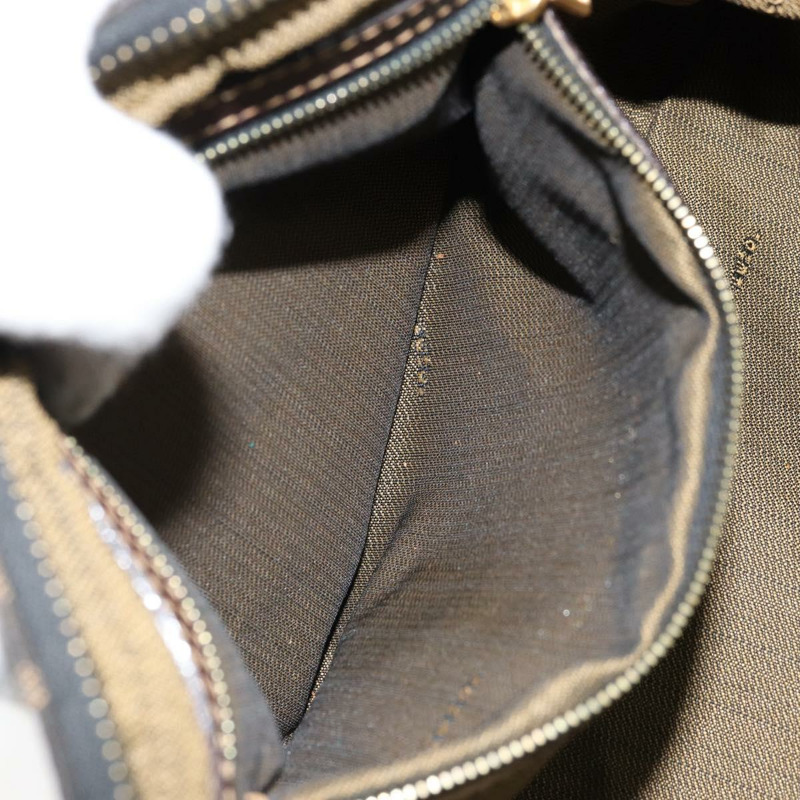 【日本直送】FENDI Zucca帆布單肩包 棕色/黑色 正品 LNZ068-10