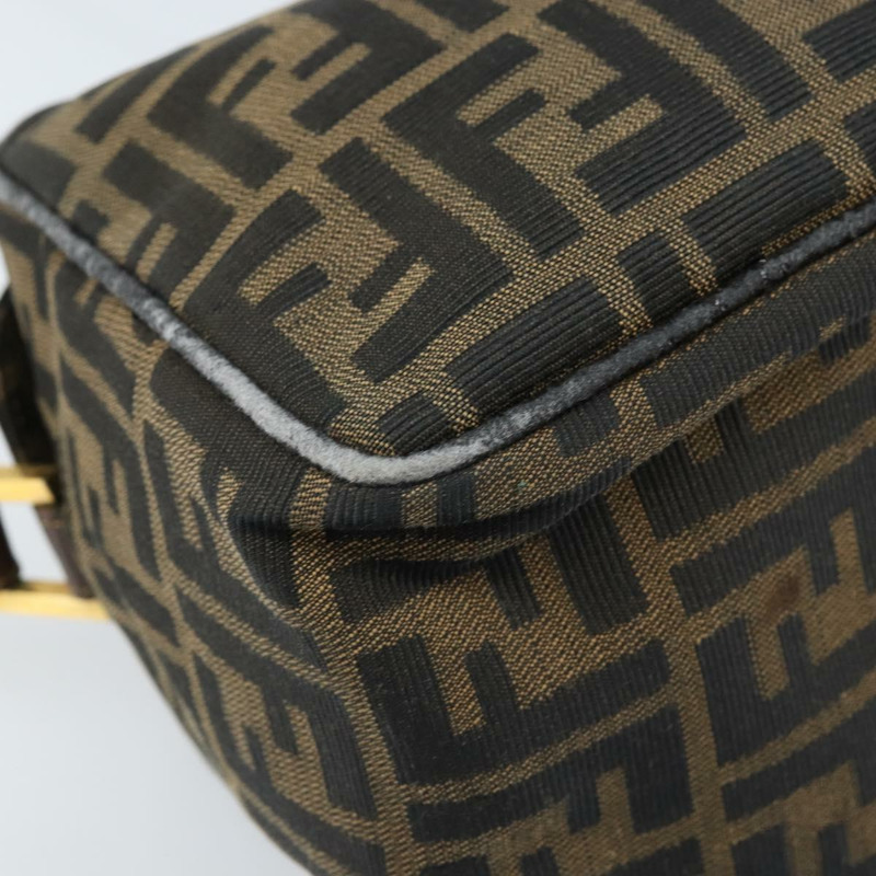 【日本直送】FENDI Zucca帆布單肩包 棕色/黑色 正品 LNZ068-14