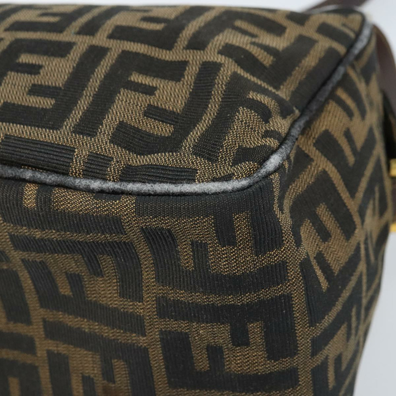 【日本直送】FENDI Zucca帆布單肩包 棕色/黑色 正品 LNZ068-15