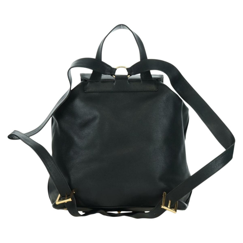 【日本直送】蒂芬妮 (TIFFANY&Co.) 黑色金色皮革雙肩包，正品 LNZ354V-1