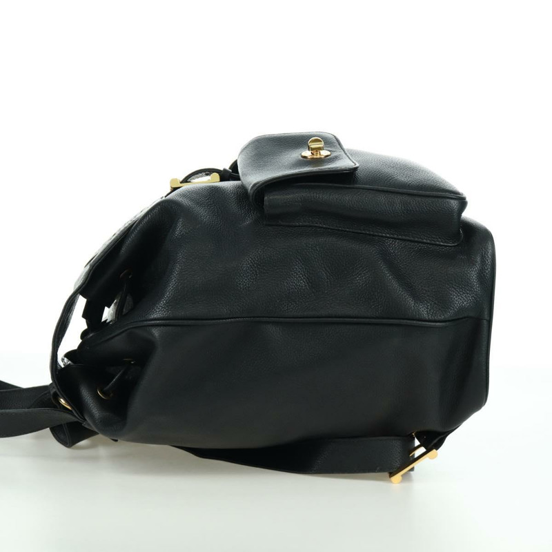 【日本直送】蒂芬妮 (TIFFANY&Co.) 黑色金色皮革雙肩包，正品 LNZ354V-2