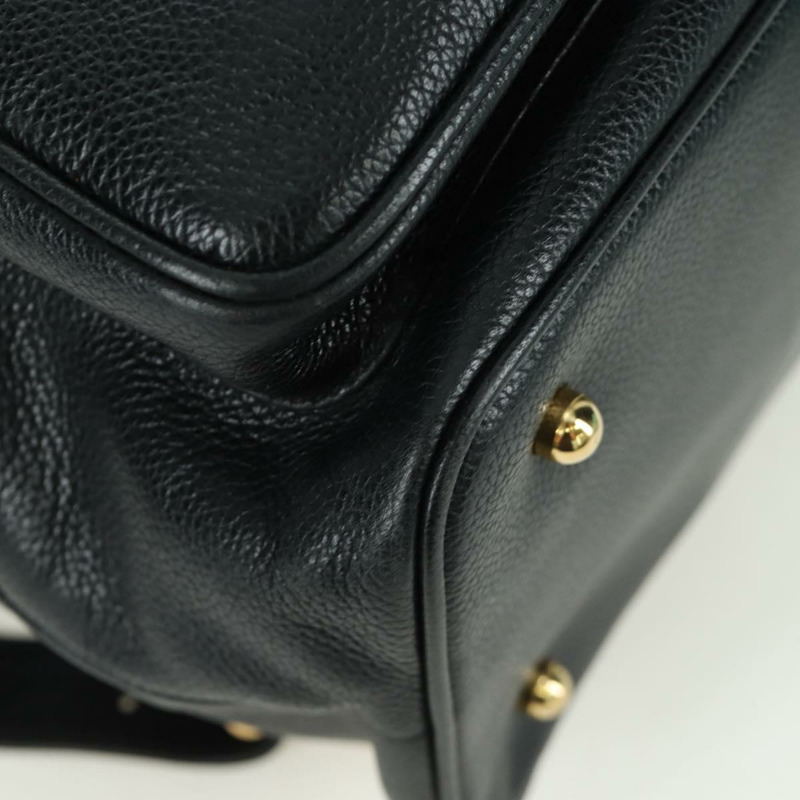 【日本直送】蒂芬妮 (TIFFANY&Co.) 黑色金色皮革雙肩包，正品 LNZ354V-15