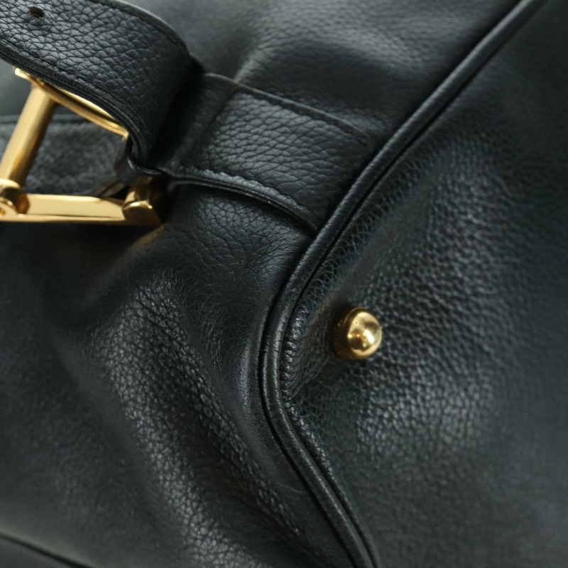 【日本直送】蒂芬妮 (TIFFANY&Co.) 黑色金色皮革雙肩包，正品 LNZ354V-17