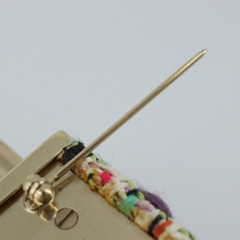 【日本直送】香奈兒 COCO 標誌胸針 斜紋軟呢 多色 CC Auth ARZ267M-6