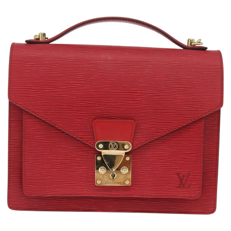 【日本直送】路易威登 Epi Monceau 28 手提包紅色 M40783 LV 正品 BA10966-12