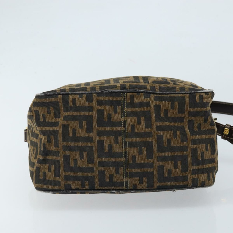 【日本直送】FENDI Zucca帆布單肩包 棕色 黑色 正品 LNZ213-4