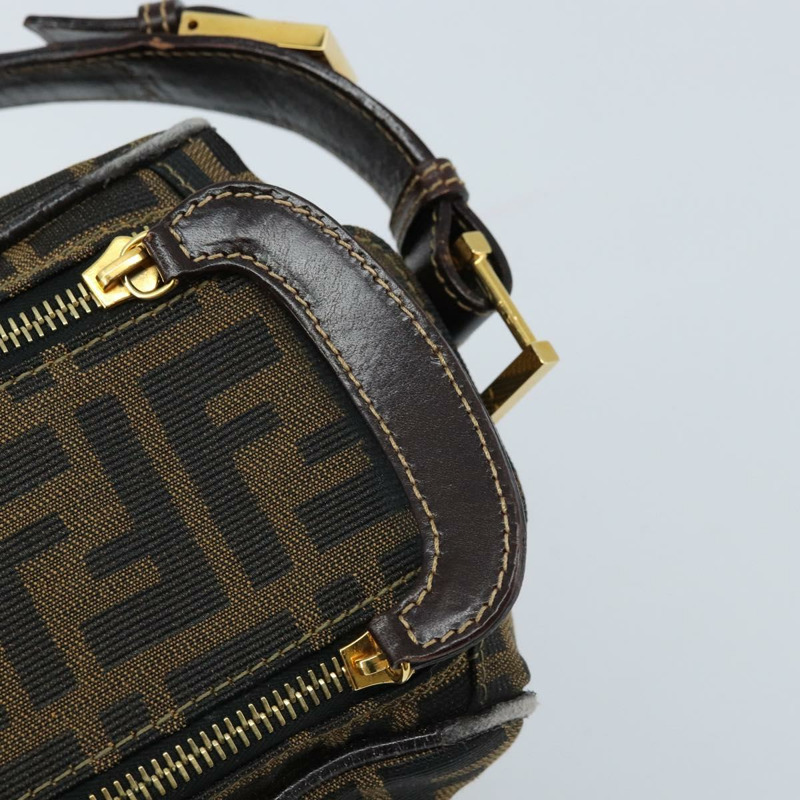 【日本直送】FENDI Zucca帆布單肩包 棕色 黑色 正品 LNZ213-8