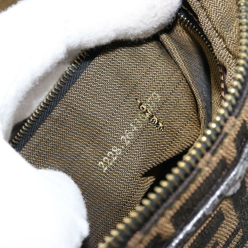 【日本直送】FENDI Zucca帆布單肩包 棕色 黑色 正品 LNZ213-11