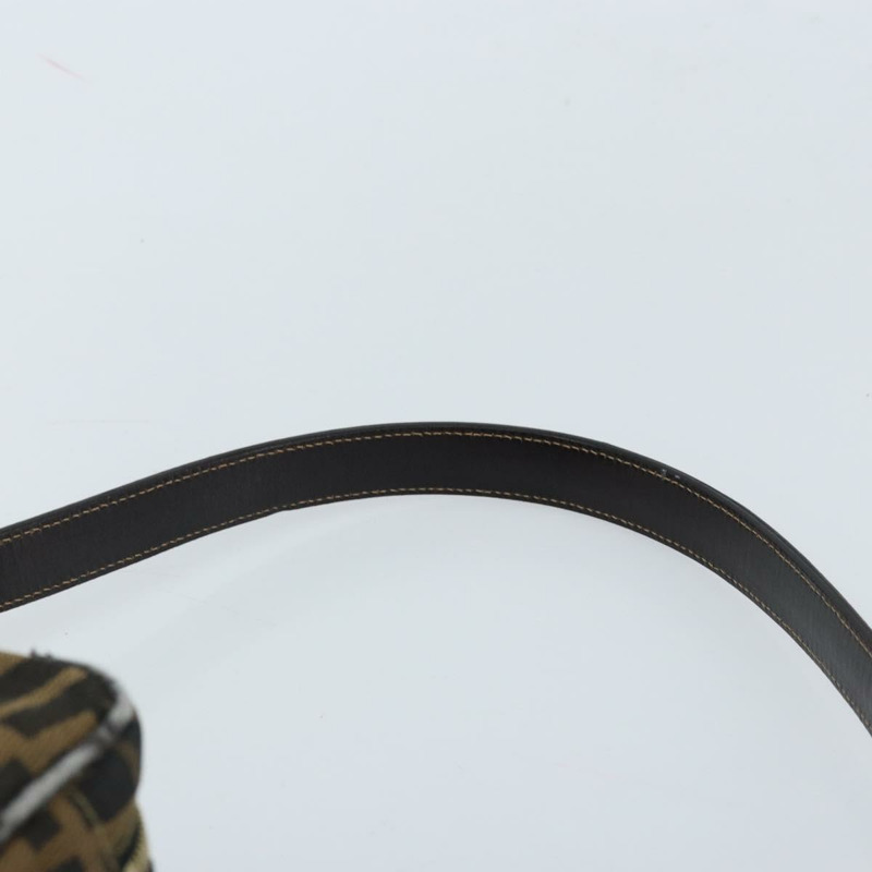 【日本直送】FENDI Zucca帆布單肩包 棕色 黑色 正品 LNZ213-13