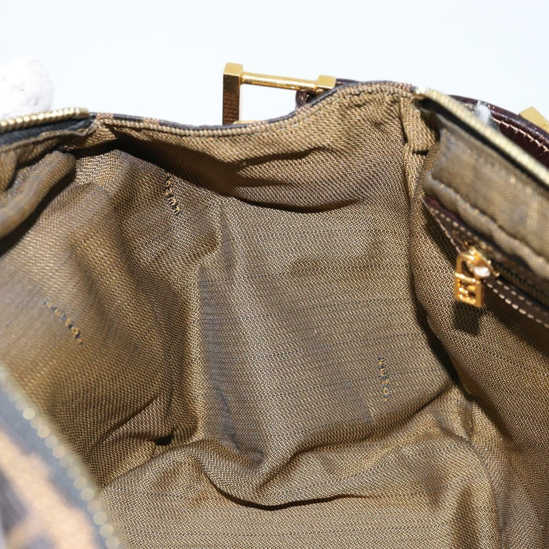 【日本直送】FENDI Zucca帆布單肩包 棕色 黑色 正品 LNZ213-19