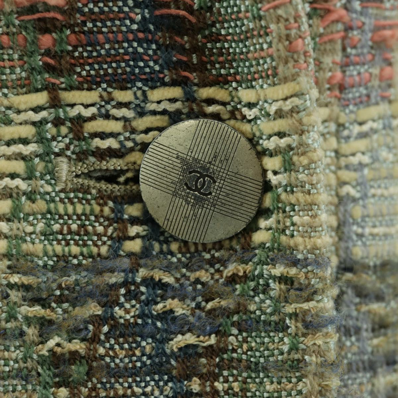 【日本直送】香奈兒外套半裙套裝外套斜紋軟呢多色 CC 認證 ARZ186V-6