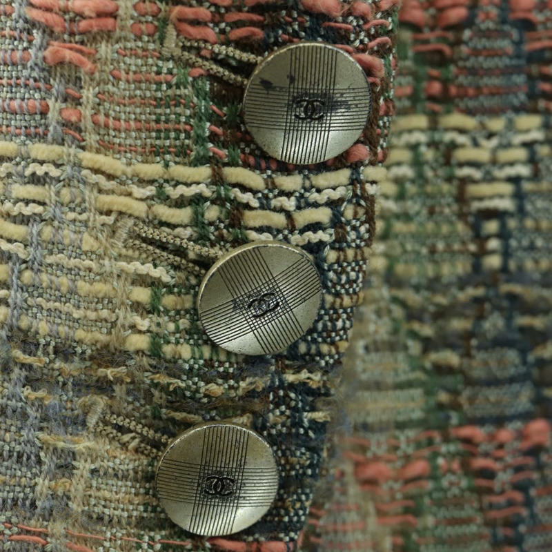 【日本直送】香奈兒外套半裙套裝外套斜紋軟呢多色 CC 認證 ARZ186V-9