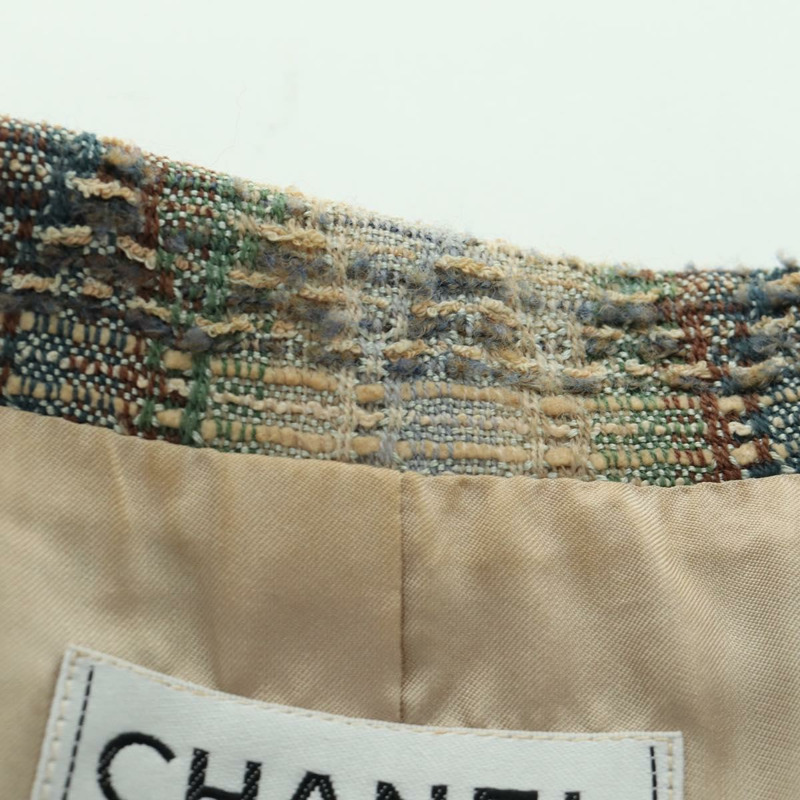 【日本直送】香奈兒外套半裙套裝外套斜紋軟呢多色 CC 認證 ARZ186V-11