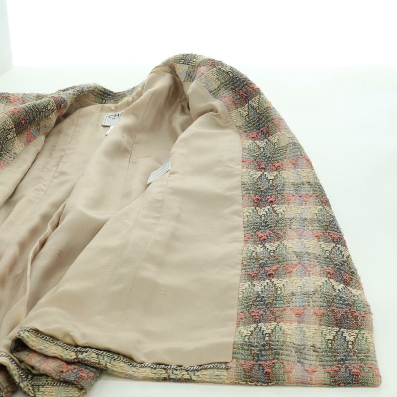 【日本直送】香奈兒外套半裙套裝外套斜紋軟呢多色 CC 認證 ARZ186V-13