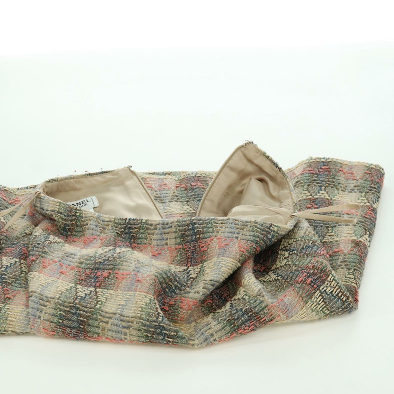 【日本直送】香奈兒外套半裙套裝外套斜紋軟呢多色 CC 認證 ARZ186V-21