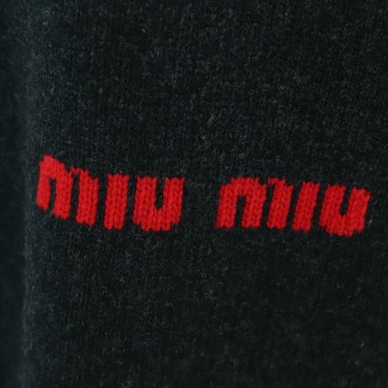 【日本直送】Miu Miu Disney 聯名針織背心，純棉材質，黑色，正品 ARZ190M-7