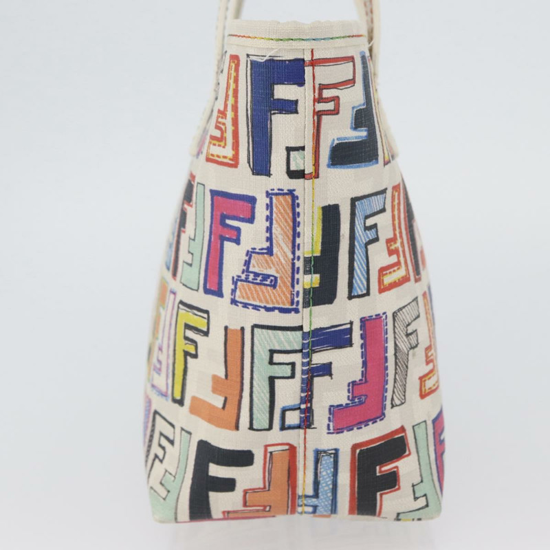 【日本直送】FENDI Zucca 帆布手提包 PVC 多色金色正品 ARZ066V-3