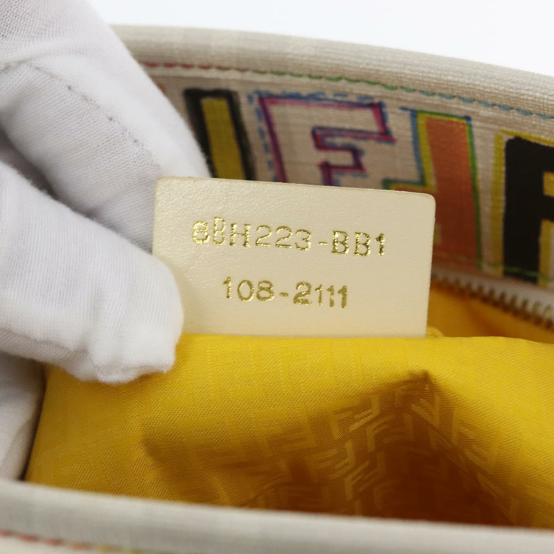 【日本直送】FENDI Zucca 帆布手提包 PVC 多色金色正品 ARZ066V-10