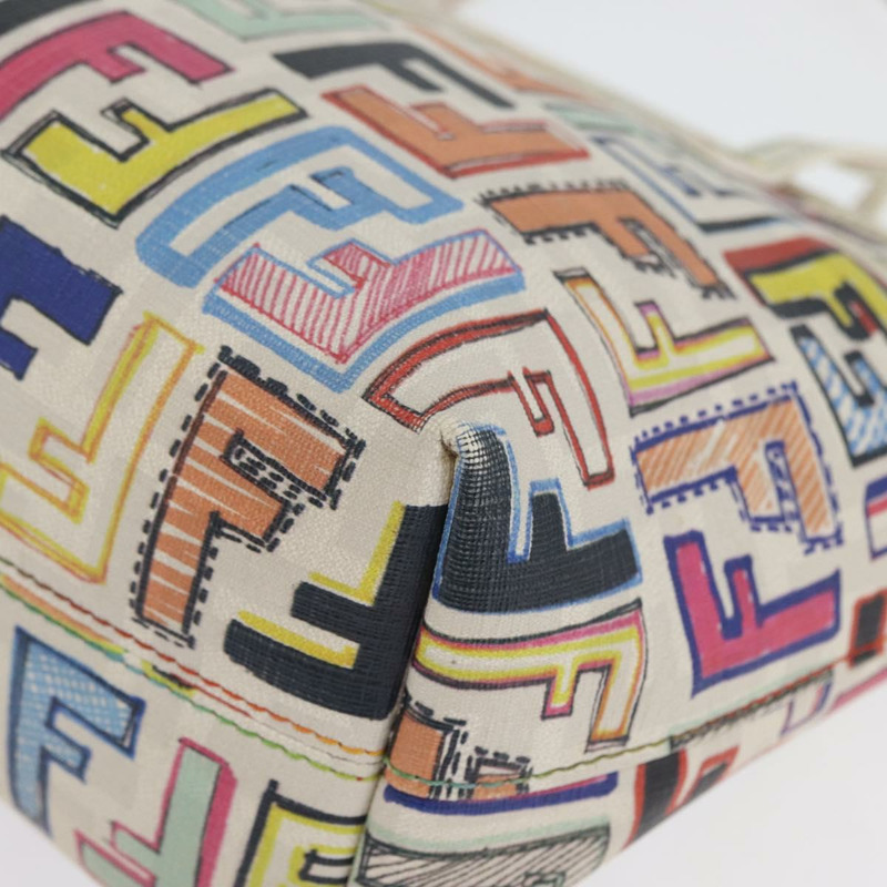 【日本直送】FENDI Zucca 帆布手提包 PVC 多色金色正品 ARZ066V-13