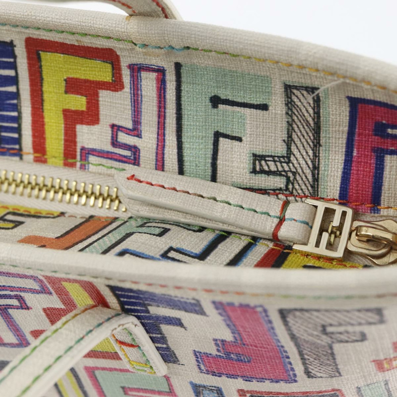 【日本直送】FENDI Zucca 帆布手提包 PVC 多色金色正品 ARZ066V-16