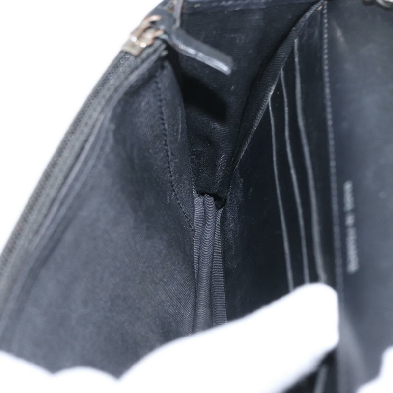 【日本直送】香奈兒 COCO 標誌鏈條單背包，漆皮黑色銀色 CC 標誌，正品編號 172433SAV-23