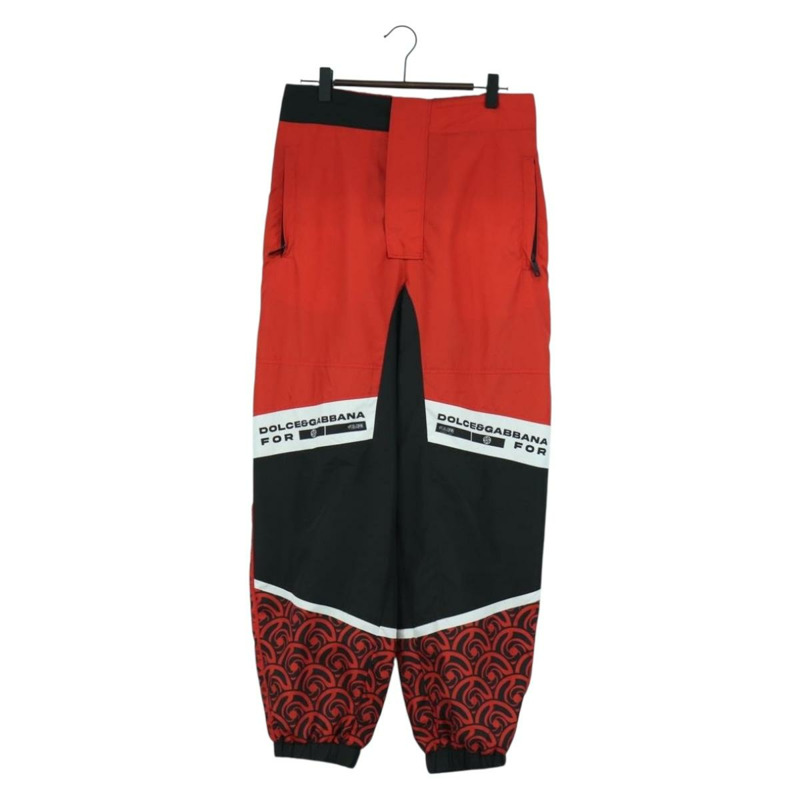 【日本直送】DOLCE&GABBANA D&G x Jujutsu Kaisen 聯名運動褲，紅色，尼龍材質，正品，貨號 167058SAM-0