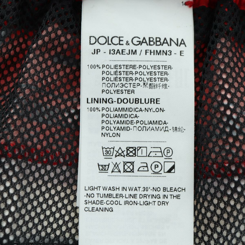 【日本直送】DOLCE&GABBANA D&G x Jujutsu Kaisen 聯名運動褲，紅色，尼龍材質，正品，貨號 167058SAM-14