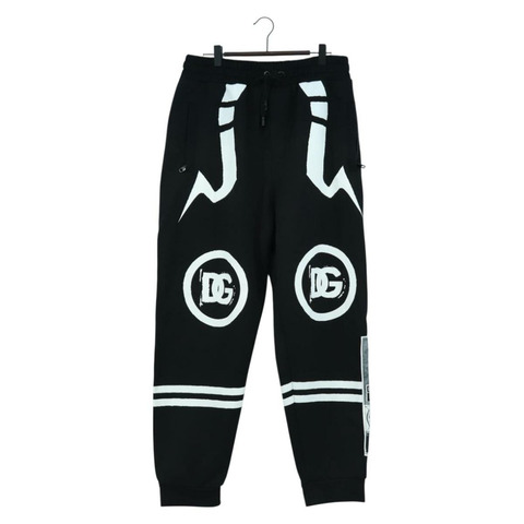 DOLCE&GABBANA D&G x Jujutsu Kaisen 束腳褲 純棉 黑色 正品 167062SAM