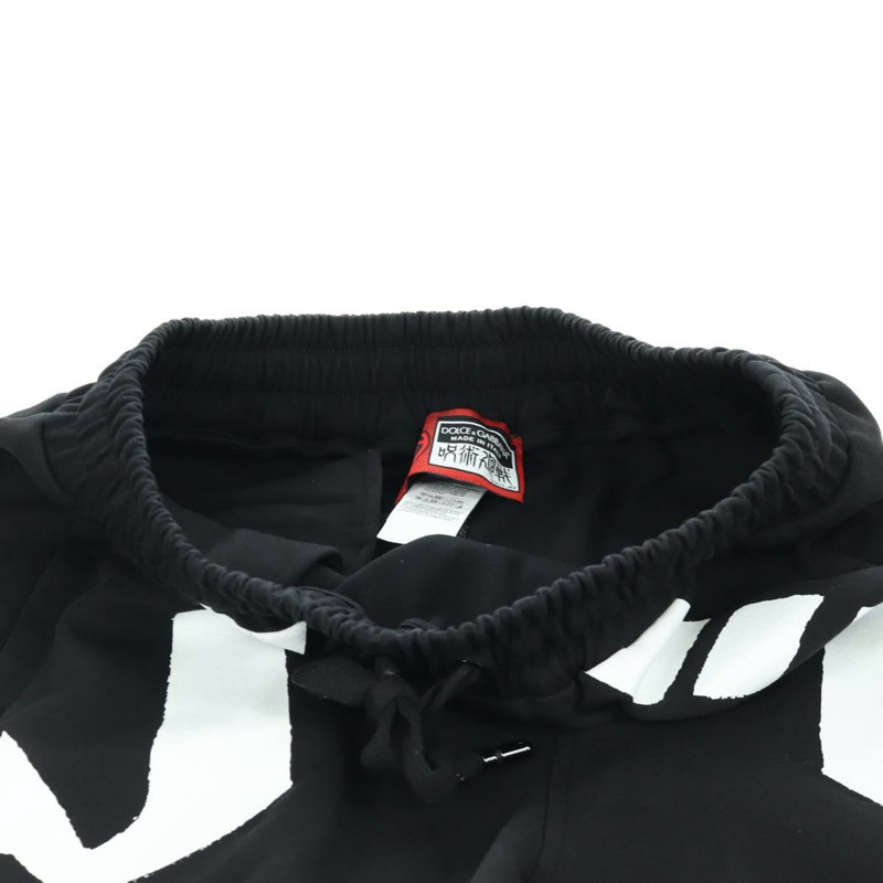 【日本直送】DOLCE&GABBANA D&G x Jujutsu Kaisen 束腳褲 純棉 黑色 正品 167062SAM-11