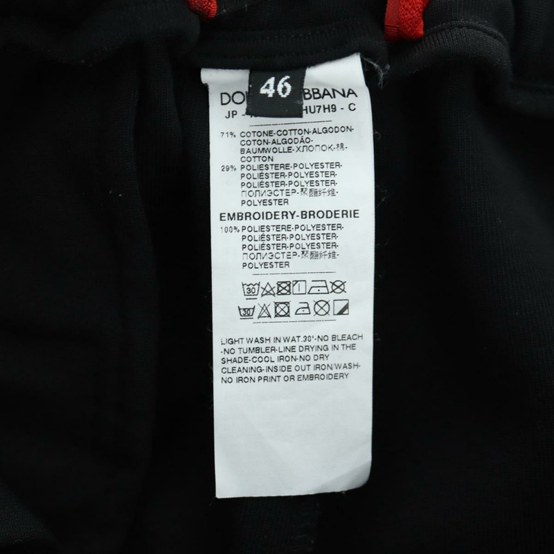 【日本直送】DOLCE&GABBANA D&G x Jujutsu Kaisen 束腳褲 純棉 黑色 正品 167062SAM-13