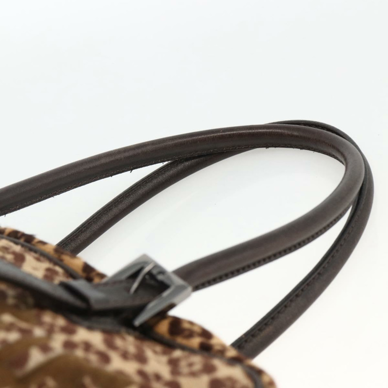 【日本直送】FENDI Unborn 小牛皮手提包 棕褐色 正品 am10930V-13