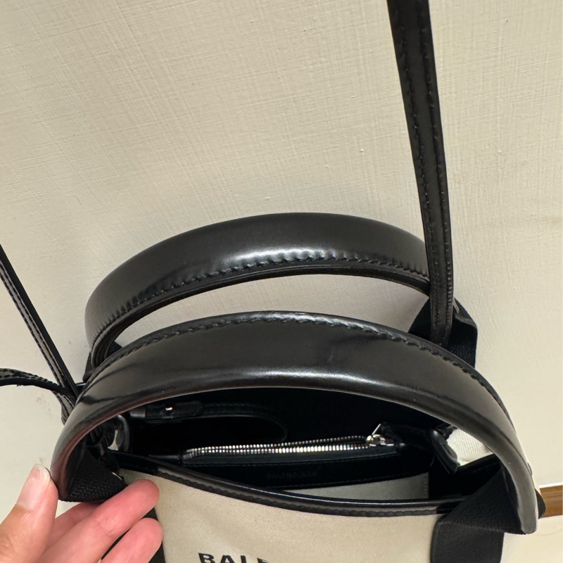 Balenciaga Navy Cabas XS Tote Bag-5