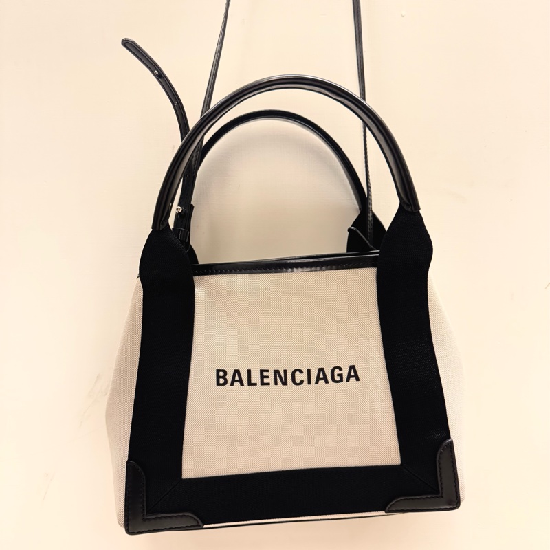 Balenciaga Navy Cabas XS Tote Bag-8