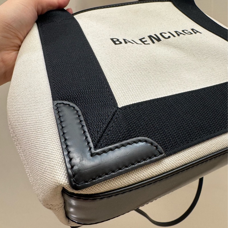 Balenciaga Navy Cabas XS Tote Bag-13