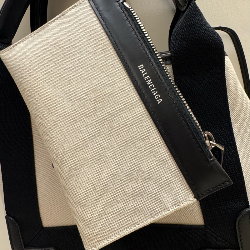 Balenciaga Navy Cabas XS Tote Bag-22