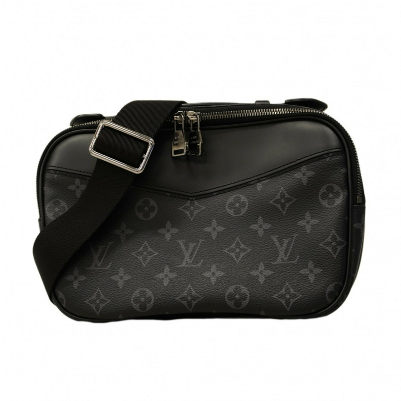 路易威登 Monogram Eclipse 男士腰包 M42906 黑色-0