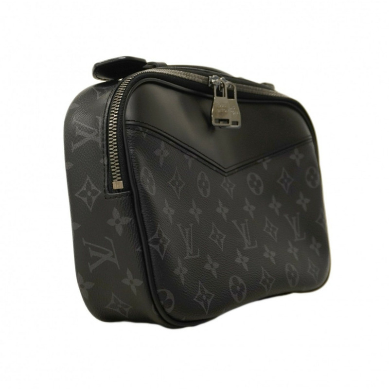 路易威登 Monogram Eclipse 男士腰包 M42906 黑色-1