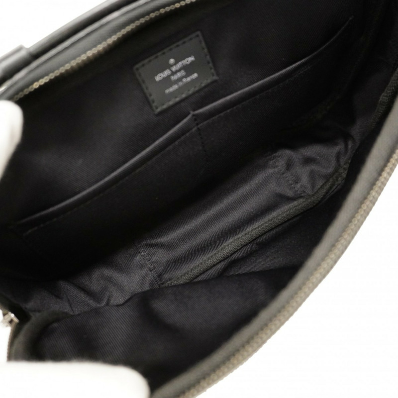 路易威登 Monogram Eclipse 男士腰包 M42906 黑色-3